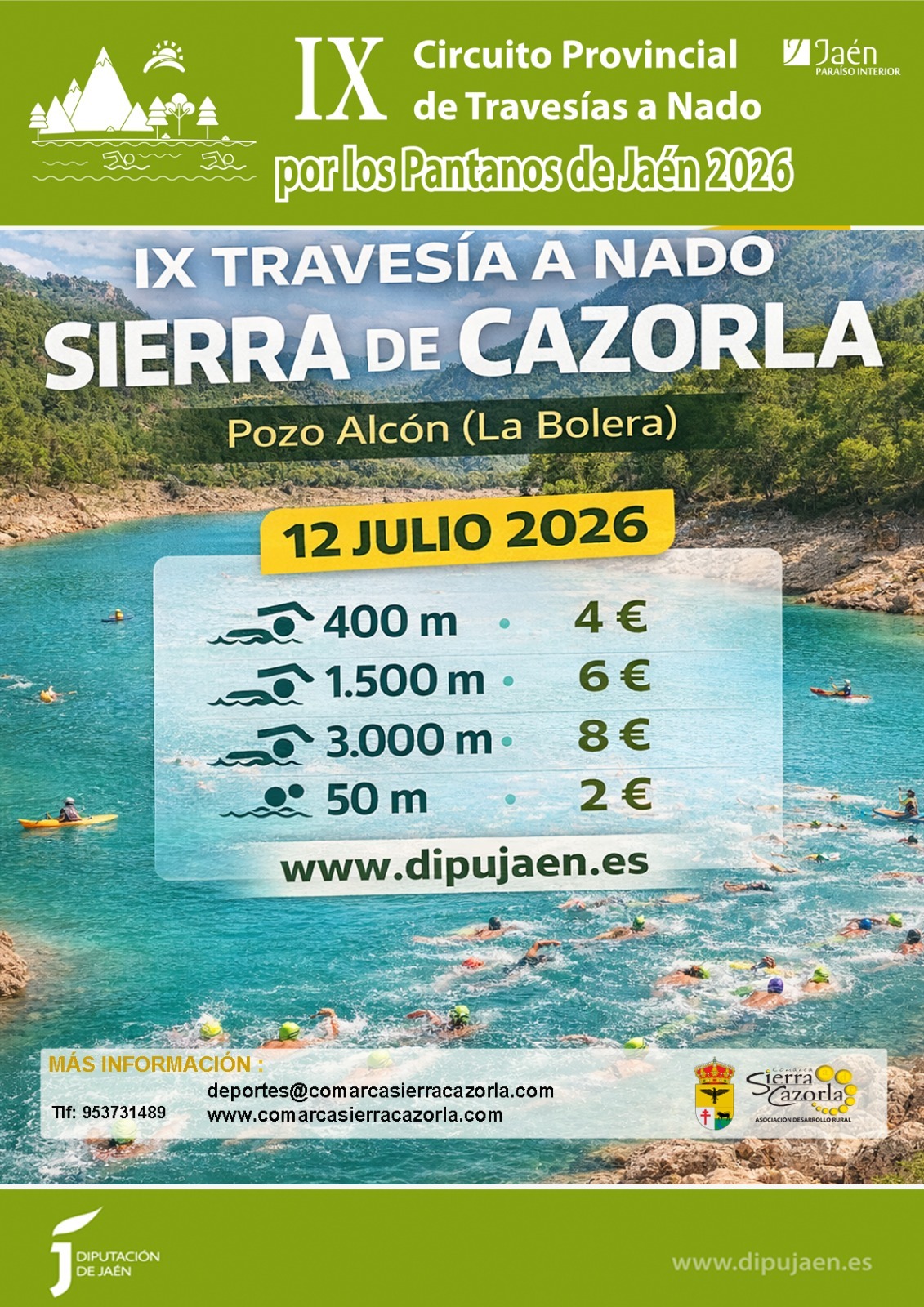 IX TRAVESÍA NADO SIERRA DE CAZORLA - POZO ALCÓN